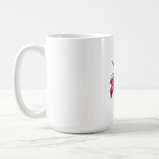 Elegant Floral Print Ceramic Mug Kaffeetasse (Links)