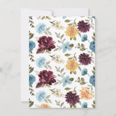 Elegant Floral Pumpkin | Kinderdusche im Herbst (Rückseite)