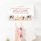 Elegant Floral Pumpkin | Kinderdusche im Herbst Banner (Insitu)