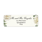 Elegant Floral Quinceanera Return Address (Vorne)