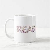 Elegant Floral READ Typography - Pastel Botanical Kaffeetasse (Links)
