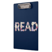 Elegant Floral READ Typography - Pastel Botanical  Klemmbrett (Links)
