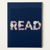 Elegant Floral READ Typography - Pastel Botanical  Planer (Rückseite)