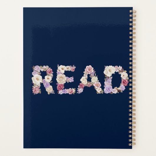 Elegant Floral READ Typography - Pastel Botanical Planer (Rückseite)