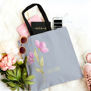 Elegant Floral Rosa Grün Boho Süß Tasche