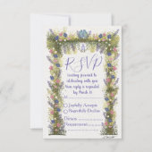 Elegant Floral RSVP Card 5x3.5 - Hand-Drawn Art (Vorderseite)