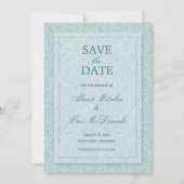 Elegant Floral Save The Date (Vorderseite)
