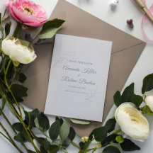 Elegant Floral Save the Date