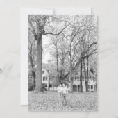 Elegant Floral Save the Date Ankündigung (Rückseite)