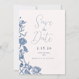 Elegant Floral Save the Date Ankündigung