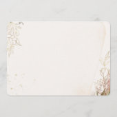 Elegant Floral Save the Date Card (Rückseite)