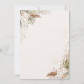 Elegant Floral Save the Date Card (Rückseite)