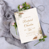 Elegant Floral Save the Date Card