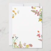 Elegant Floral Save the Date Card Einladung (Rückseite)