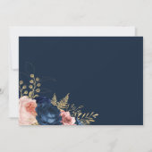 Elegant floral shhh..Es ist eine Überraschung zum Einladung (Rückseite)