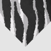 Elegant Floral Silver Tiger Seidenpapier (Ausschnitt)