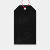 Elegant floral Skull Gothic Danke Custom Geschenkanhänger (Rückseite)