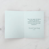 Elegant Floral Snowman Weihnachten (Innenseite)