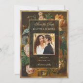 Elegant Floral Still Life Wedding Save the Date (Vorderseite)