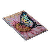 Elegant Floral Surface – Textured Flower Beauty Notizblock (Rechte Seite)