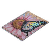 Elegant Floral Surface – Textured Flower Beauty Notizblock (Linke Seite)