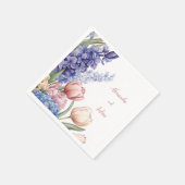 Elegant Floral Table Napkin Serviette (Ecke)