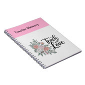 Elegant Floral Teacher's Notebook Notizblock (Rechte Seite)