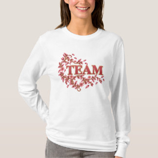 Elegant Floral TEAM Long Sleeve Shirt for Women
