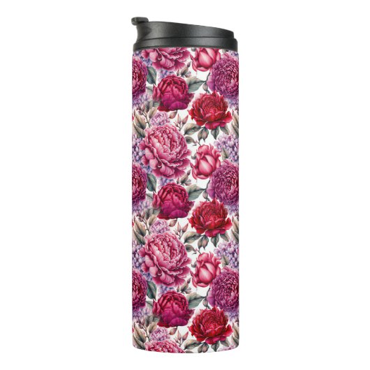 Elegant Floral Thermosbecher (Nach rechts gedreht)