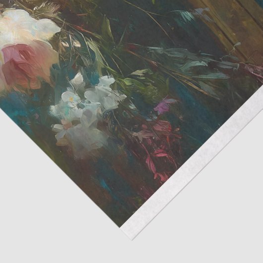 Elegant Floral Tiger Decoupage Seidenpapier (Ausschnitt)