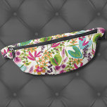 Elegant floral Tropical Bauchtasche<br><div class="desc">Dieser niedliche Druck sieht aus wie ein Vintager tropischer Blumendruck! Die Farbtöne Rosa,  lila,  Blau,  Grün,  Gelb,  Orange und vieles mehr sind miteinander vermischt. Ideal für Geschenke oder Produkte. Rosa blaugrüne moderne Vintage tropische Fanny Pack.</div>