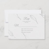 Elegant Floral UAwg RSVP Karte (Vorderseite)