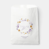Elegant Floral Vielen Dank Gift Bag Geschenktütchen (Vorderseite)