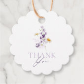 Elegant Floral Vielen Dank Tag Geschenkanhänger (Vorderseite)