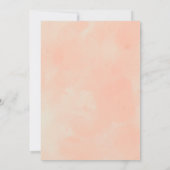 Elegant Floral Vintag Boho Hochzeit Einladung (Rückseite)