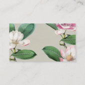 Elegant Floral Visitenkarte (Rückseite)