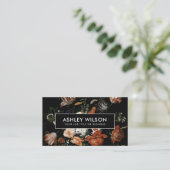 Elegant Floral Visitenkarte (Stehend Vorderseite)