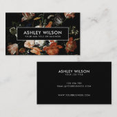 Elegant Floral Visitenkarte (Vorne/Hinten)