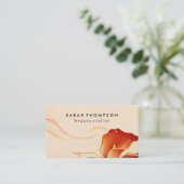 Elegant Floral Visitenkarte (Stehend Vorderseite)