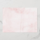 Elegant Floral VIUR 4. Geburtstag Real Folieneinladung (Rückseite)