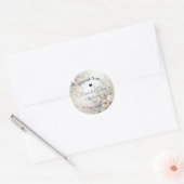 Elegant floral Wedding Danke-You Stickers (Umschlag)