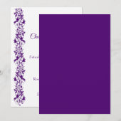 Elegant floral wedding design einladung (Vorne/Hinten)