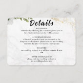 Elegant Floral Wedding Enclosure Card Begleitkarte (Vorderseite)