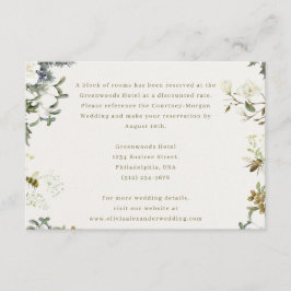 Elegant Floral Wedding Enclosure Card | Watercolor Begleitkarte