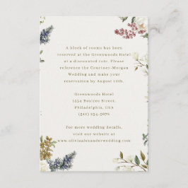 Elegant Floral Wedding Enclosure Card | Watercolor Begleitkarte