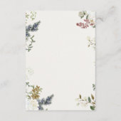 Elegant Floral Wedding Enclosure Card | Watercolor Begleitkarte (Rückseite)