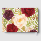 Elegant Floral Wedding Gästebuch (Rückseite)