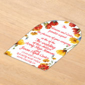 Elegant Floral Wedding Invitation Acryleinladungen (Ablage )