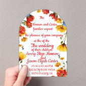 Elegant Floral Wedding Invitation Acryleinladungen (Insitu (Handheld))