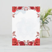 Elegant Floral Wedding Invitation Design Einladung (Stehend Vorderseite)